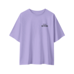 oversize fear nothing wolf unisex lavender tshirt front view yuvio