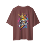 oversize king of energy mens coffee tshirt back view yuvio