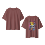 oversize king of energy mens coffee tshirt front back view yuvio