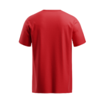 regular fit fear nothing wolf unisex red tshirt back view yuvio