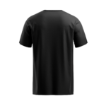 regular fit hustler mens black tshirt back view yuvio