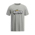 regular fit hustler mens melange grey tshirt front view yuvio