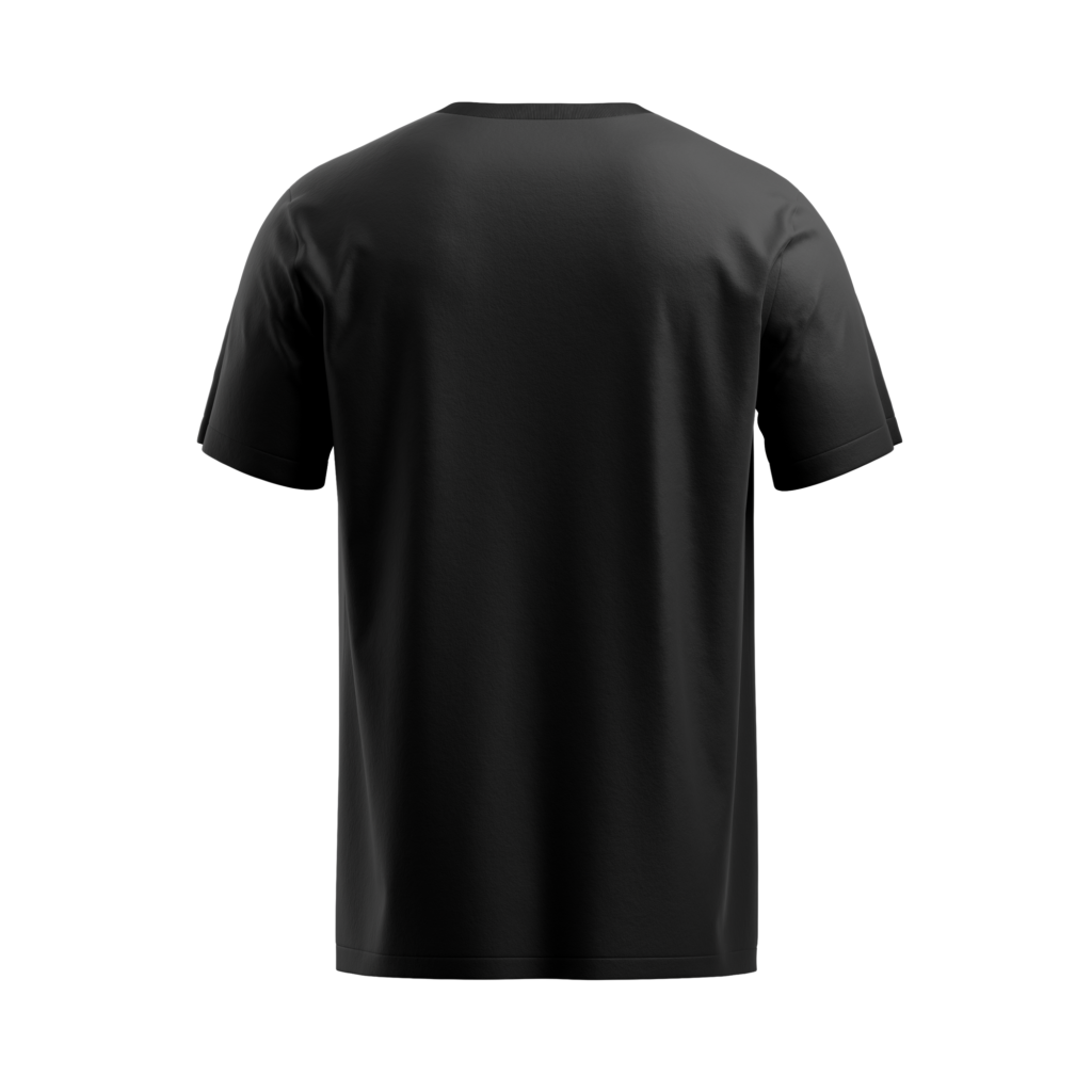 regular fit king of energy mens black tshirt back view yuvio
