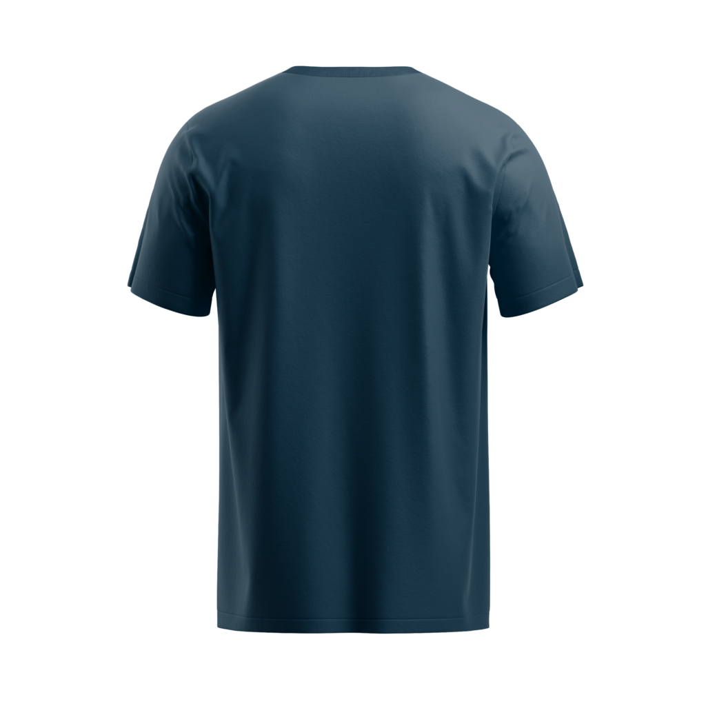 regular fit lord narsimha unisex navy blue tshirt back view yuvio