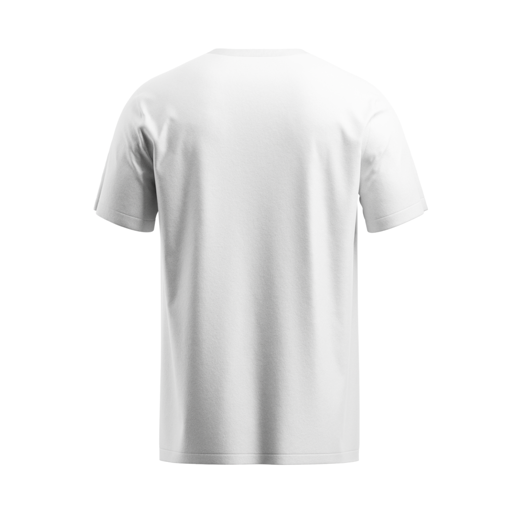 regular fit royal elephant graphic unisex white tshirt back view yuvio