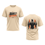 gym-built-different-unisex-sand-polyester-tshirt-front-back-view-yuvio