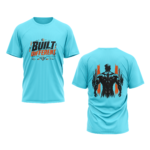 gym-built-different-unisex-sky-blue-polyester-tshirt-front-back-view-yuvio