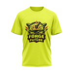gym-forge-the-future-polyester-neon-green-tshirt-front-view-yuvio