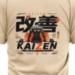 gym-kaizen-unisex-sand-polyester-tshirt-close-up-view-yuvio