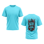 gym-next-rep-next-level-polyester-sky-blue-tshirt-front-back-view-yuvio