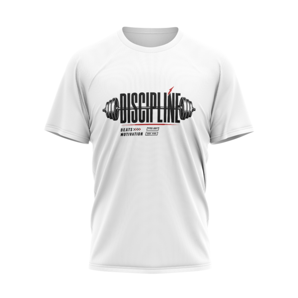 Discipline Beats Motivation Unisex - Gym Polyster T-Shirt | Yuvio