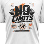 gym-polyester-no-limits-unisex-white-tshirt-close-up-view-yuvio