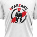 gym-spartans-unisex-white-polyester-tshirt-close-up-view-yuvio