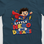kids-little-hero-big-dreams-navy-blue-tshirt-close-up-view-yuvio