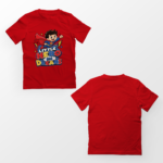 kids-little-hero-big-dreams-red-tshirt-front-back-view-yuvio