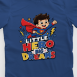 kids-little-hero-big-dreams-royal-blue-tshirt-close-up-view-yuvio
