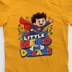 kids-little-hero-big-dreams-yellow-tshirt-close-up-view-yuvio