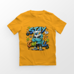 kids-stay-chill-yellow-tshirt-front-view-yuvio
