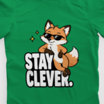 kids-stay-clever-green-tshirt-close-up-view-yuvio