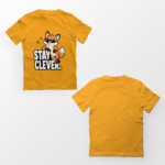 kids-stay-clever-yellow-tshirt-front-back-view-yuvio