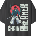 oversize-chain-breaker-unisex-black-tshirt-close-up-view-yuvio