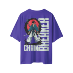 oversize-chain-breaker-unisex-blue-tshirt-back-view-yuvio