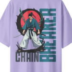 oversize-chain-breaker-unisex-lavender-tshirt-close-up-view-yuvio