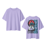 oversize-chain-breaker-unisex-lavender-tshirt-front-back-view-yuvio