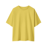 oversize-chain-breaker-unisex-mustard-yellow-tshirt-front-view-yuvio