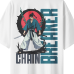 oversize-chain-breaker-unisex-white-tshirt-close-up-view-yuvio