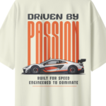 oversized-driven-by-passion-unisex-beige-tshirt-close-up-view-yuvio