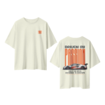 oversized-driven-by-passion-unisex-beige-tshirt-front-back-view-yuvio