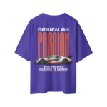 oversized-driven-by-passion-unisex-blue-tshirt-back-view-yuvio