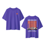 oversized-driven-by-passion-unisex-blue-tshirt-front-back-view-yuvio