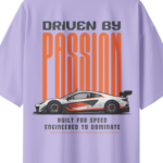 oversized-driven-by-passion-unisex-lavender-tshirt-close-up-view-yuvio
