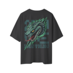 oversized-lightning-snake-unisex-black-tshirt-back-view-yuvio