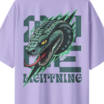 oversized-lightning-snake-unisex-lavender-tshirt-close-up-view-yuvio