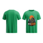 regular-fit-gad-bhramanti-unisex-green-tshirt-front-back-view-yuvio