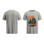 regular-fit-gad-bhramanti-unisex-melange-grey-tshirt-front-back-view-yuvio