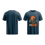 regular-fit-gad-bhramanti-unisex-navy-blue-tshirt-front-back-view-yuvio