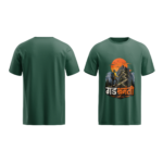 regular-fit-gad-bhramanti-unisex-olive-green-tshirt-front-back-view-yuvio