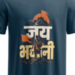 regular-fit-jai-bhavani-womens-navy-blue-tshirt-close-up-view-yuvio
