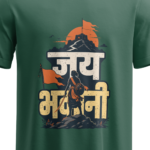 regular-fit-jai-bhavani-womens-olive-green-tshirt-close-up-view-yuvio