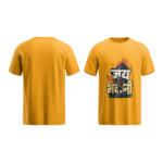 regular-fit-jai-bhavani-womens-yellow-tshirt-front-back-view-yuvio