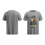 regular-fit-lost-in-sahyadri-unisex-grey-tshirt-front-back-view-yuvio