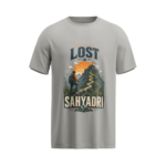 regular-fit-lost-in-sahyadri-unisex-melange-grey-tshirt-front-view-yuvio