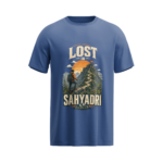 regular-fit-lost-in-sahyadri-unisex-royal-blue-tshirt-front-view-yuvio
