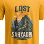 regular-fit-lost-in-sahyadri-unisex-yellow-tshirt-close-up-view-yuvio