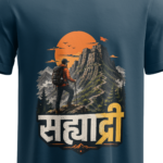 regular-fit-sahyadri-unisex-navy-blue-tshirt-close-up-view-yuvio