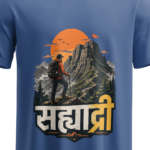 regular-fit-sahyadri-unisex-royal-blue-tshirt-front-view-yuvio